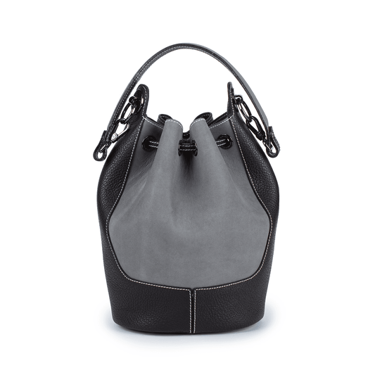 2628 Moments Leather Bucket Bag with Drawstring
