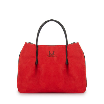 2711 Double Handle Bag with Cross Body Strap in Nubuck