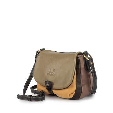 1131 Nubuck Crossbody Bag with Clasp
