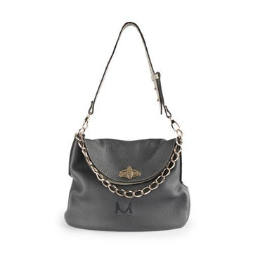 2737 Large Leather Bag with Chain Handle