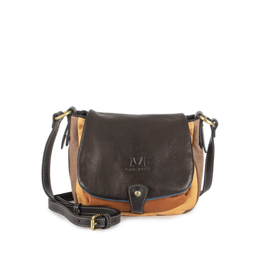 1131 Nubuck Crossbody Bag with Clasp