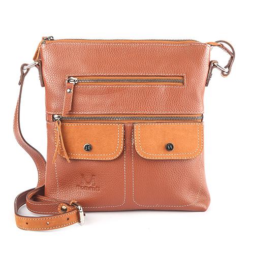 1113 Cross-Body Messenger Bag with Front Pockets